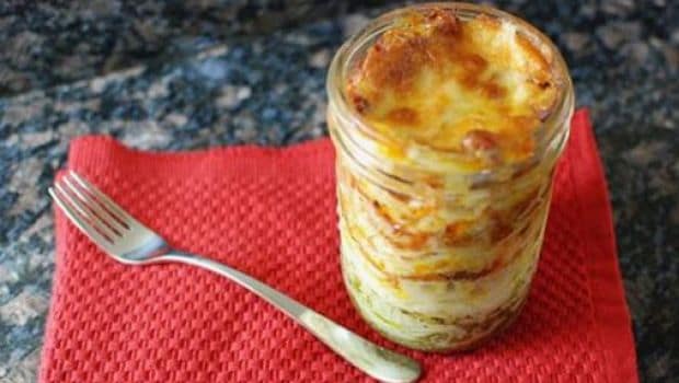 lasagne in a jar