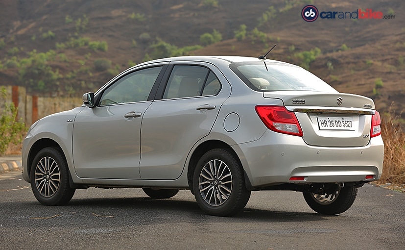 maruti suzuki dzire rear