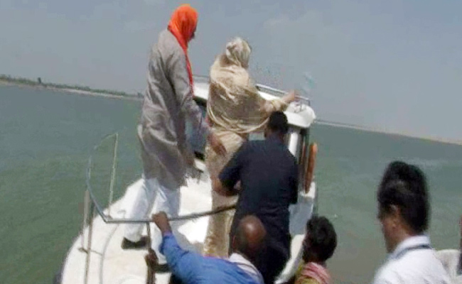 On Camera: UP Water Minister By Side, BJP Lawmaker Tosses Bottle In River