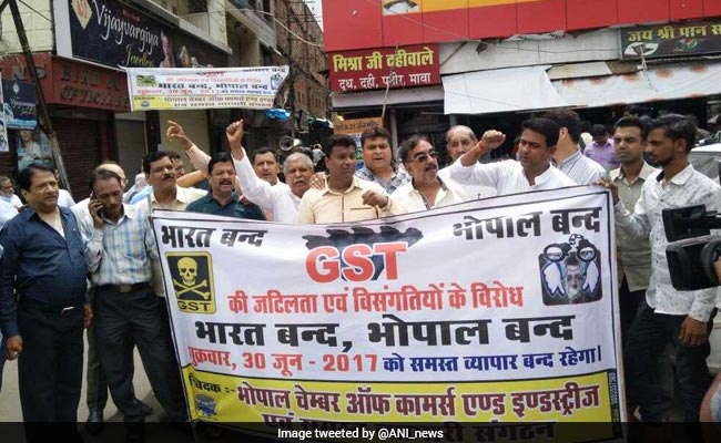 Madhya Pradesh Traders On Strike Ahead Of GST Rollout