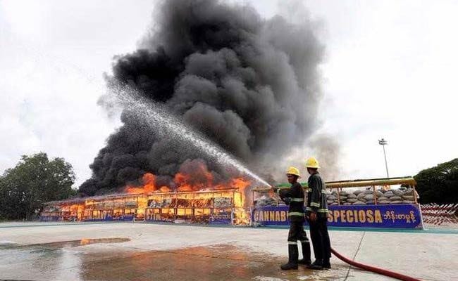 Myanmar, Thailand Incinerate Illicit Drugs Worth $800 Million