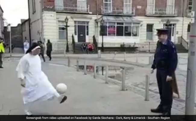 Nun Shows Off Football Skills In Viral Video, The Internet Is Impressed