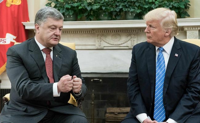 Ukraine's President Petro Poroshenko Scores Donald Trump White House Meeting