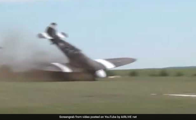 WWII Plane Crashes During Take-Off At Air Show, Metres From Spectators