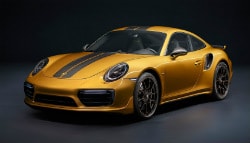 This Gold Porsche 911 Turbo S Exclusive Series Packs 598 bhp!