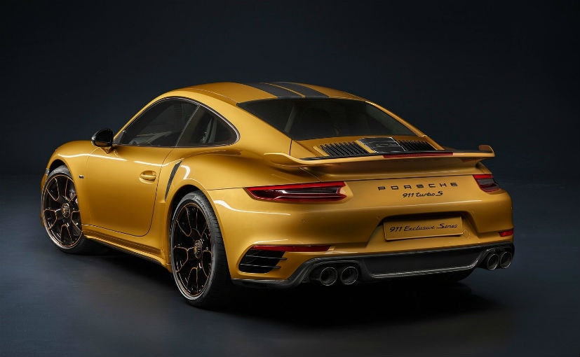 This Gold Porsche 911 Turbo S Exclusive Series Packs 598 bhp