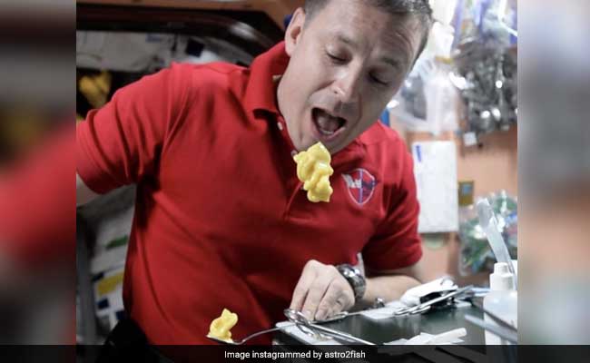 What's It Like To Eat Pudding In Space? Let This Astronaut Show You