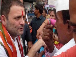 At Hyderabad Road Show, 'Prince Of Politics' Posters For Rahul Gandhi At Hyderabad Road Show, 'Prince Of Politics' Posters For Rahul Gandhi