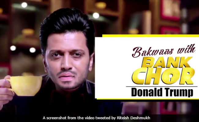 <i>Bank Chor</i> Riteish Deshmukh 'Interviewed' Donald Trump, Shah Rukh Khan While You Were Busy