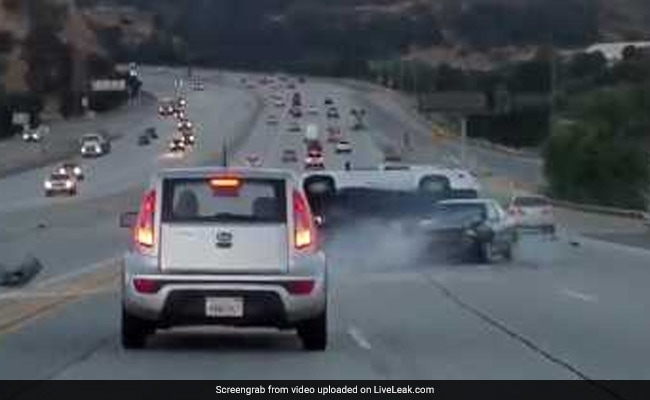 Video Captures Apparent Road Rage Chain Reaction Crash In California