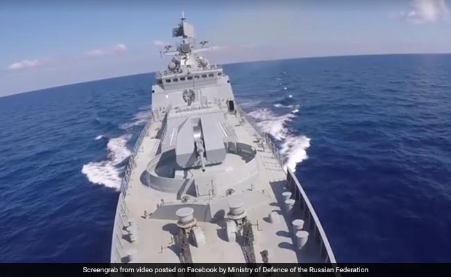Russia Warships And Submarine Fire Cruise Missiles At Syria: Reports