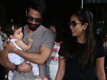 Shahid Kapoor Carries Misha Through The Airport. Mira Just Can't Stop Smiling