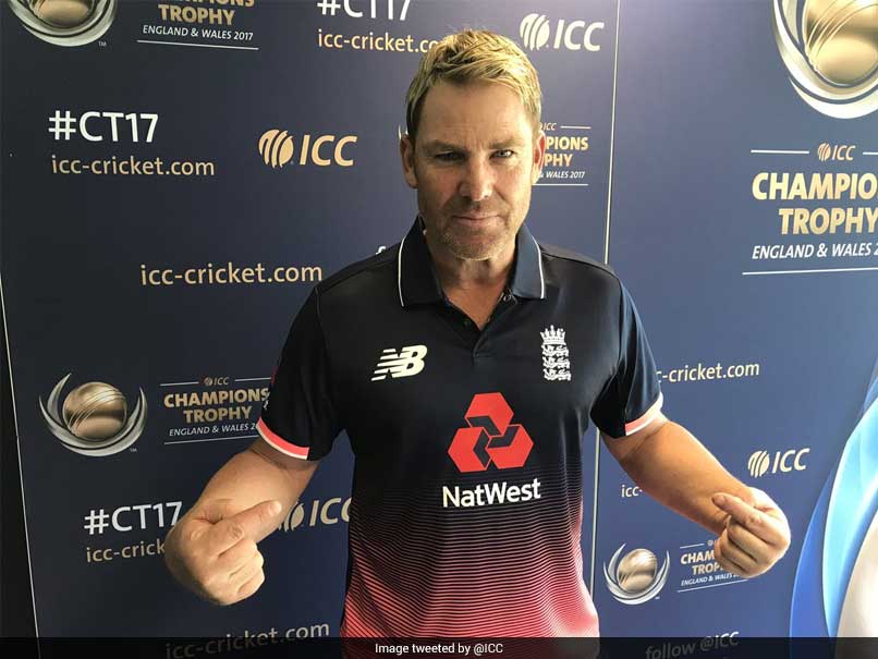 Champions Trophy: Shane Warne Shows Off England Jersey!