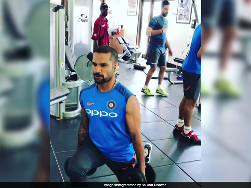 Shikhar Dhawan, Virat Kohli, Hardik Pandya Enjoy Fitness Session Ahead Of Third ODI Against West Indies