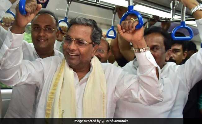 Ahead Of Inauguration On Saturday, Karnataka Chief Minister Checks Out New Metro Line