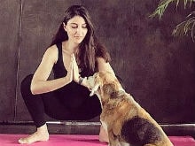 International Yoga Day: Soha Ali Khan Posed (For Herself) With Baby Bump And A Dog