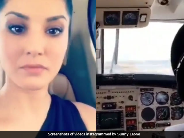 Sunny Leone Shares Videos From Inside Plane That 'Almost Crashed'