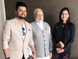 Suresh Raina Meets PM Narendra Modi In The Netherlands Suresh Raina Meets PM Narendra Modi In The Netherlands