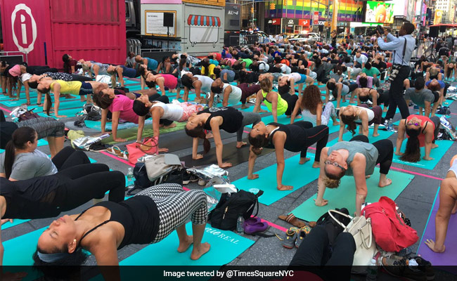 Month After Attack, <i>Yogis</i> Search For Serenity In Times Square