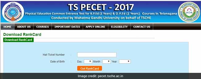 TS PECET 2017 Results, Rankcards Released, Check Now @ Pecet.tsche.ac.in