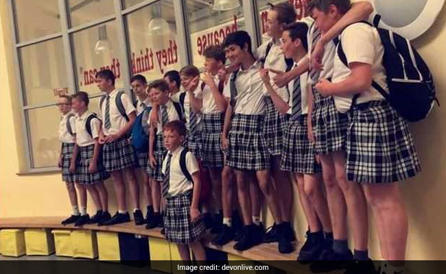 Boys Come To School In Skirts To Protest 'No Shorts' Dress Code