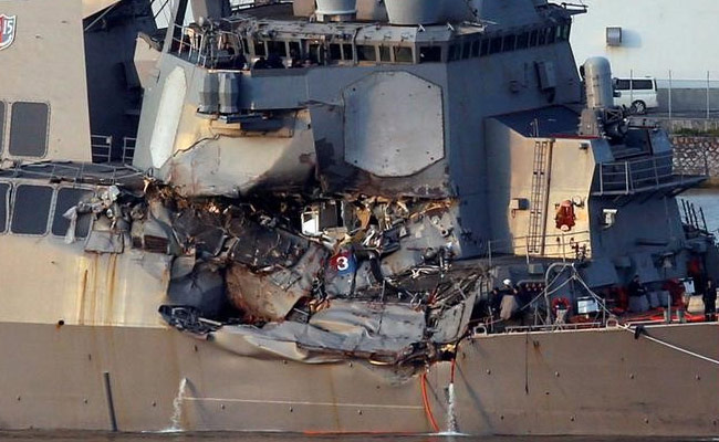Bodies Of Missing Sailors Found In Flooded Compartments Of US Navy Destroyer