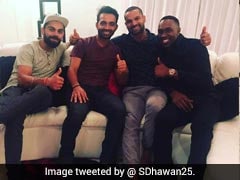 India vs West Indies: Virat Kohli, Ajinkya Rahane, Shikhar Dhawan Relax At Dwayne Bravo's House