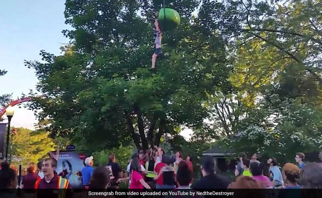 Video Shows Teen Falling 25 Feet From Ride, And Crowd Gathering To Catch Her