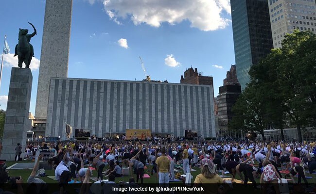 yoga at un
