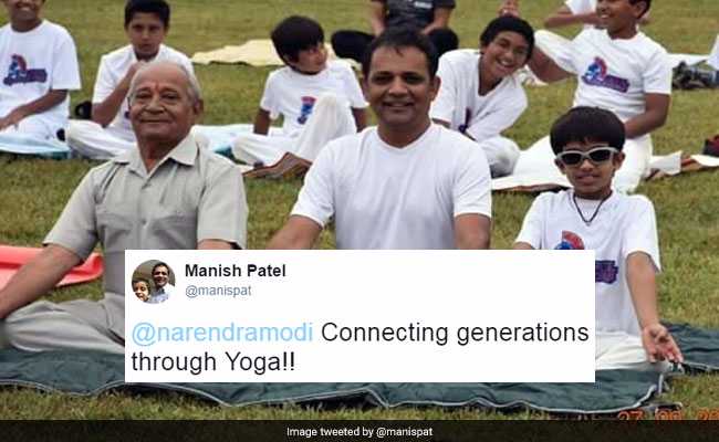 At PM Modi's Behest, Twitter Posts Pics Of Three Generations Doing Yoga