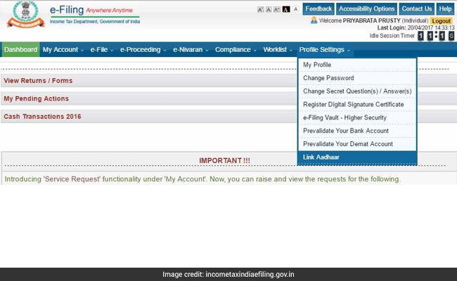 Aadhaar-PAN Linking By March 31: How To Pay The Fees