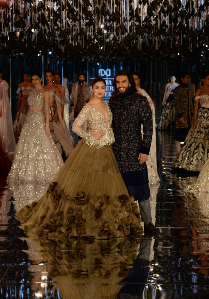 Alia Bhatt And Ranveer Singh Close Manish Malhotra's Show. See Pics