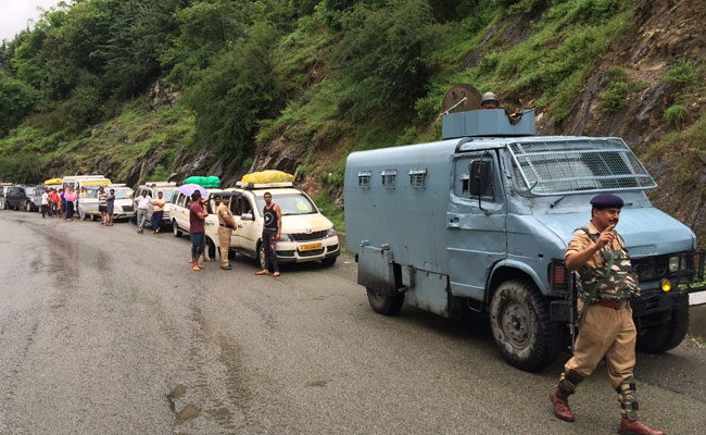 Motorcycle Squad, With Cameras On Helmets, To Guard Amarnath Yatris