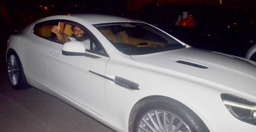 aston martin rapide s ranveer singh