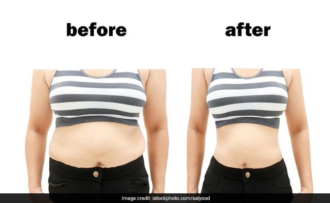 flat belly before and after