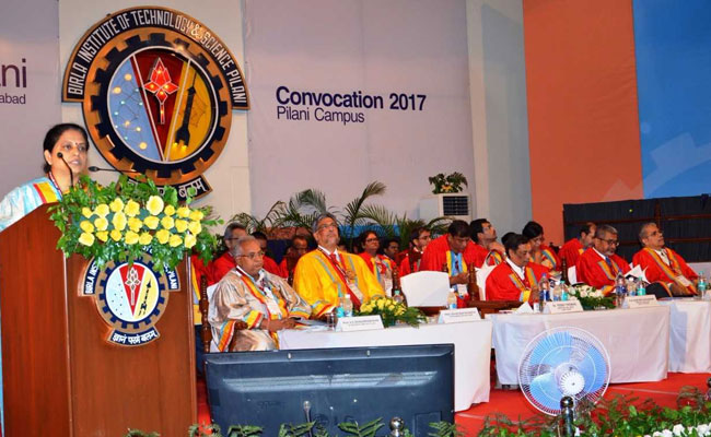 BITS Pilani Holds Convocation 2017, Dr Tessy Thomas Chief Guest