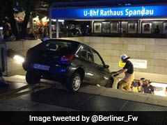 Driver Leapt From Car Before It Plunged Into Subway Station. See Photos