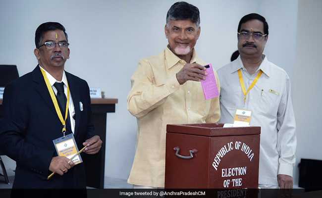 Presidential Election 2017: Andhra Pradesh Chief Minister Casts His Vote