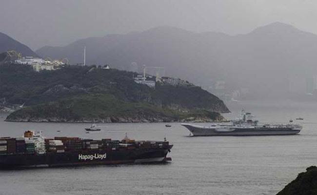 Chinese Aircraft Carrier Liaoning Arrives In Hong Kong