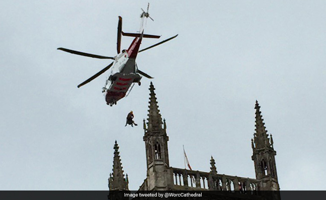 Man Falls Sick On Top Of 300-Foot-Tall Bell Tower. Chopper Rescue Follows