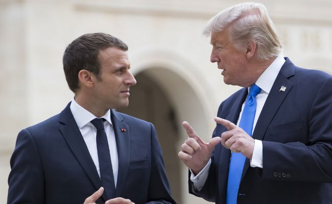 'Nationalism Betrayal Of Patriotism': Emmanuel Macron, Trump By His Side