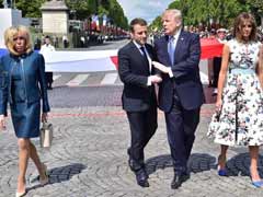 Emmanuel Macron- Donald Trump Tussle In New 25-Second Handshake Duel