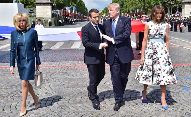 Emmanuel Macron- Donald Trump Tussle In New 25-Second Handshake Duel