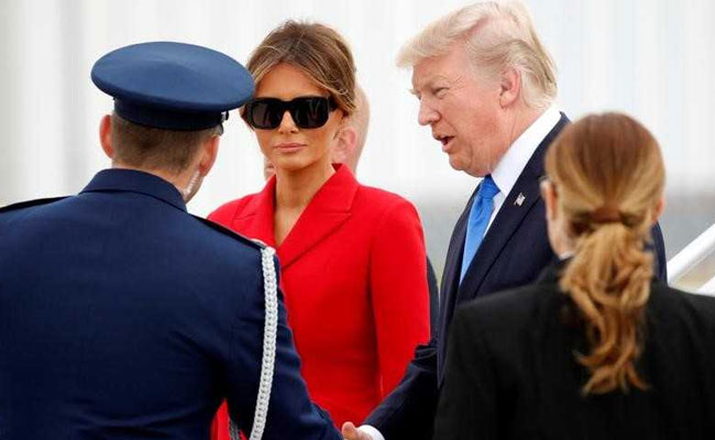 US President Donald Trump Arrives In France On Two-Day Visit