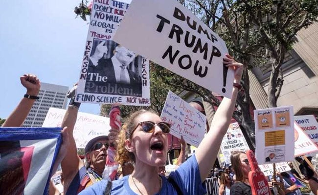 Thousands March In 46 US Cities For Donald Trump's Impeachment
