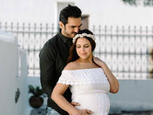 Glimpses Of Esha Deol's Fab Maternity Photoshoot In Greece