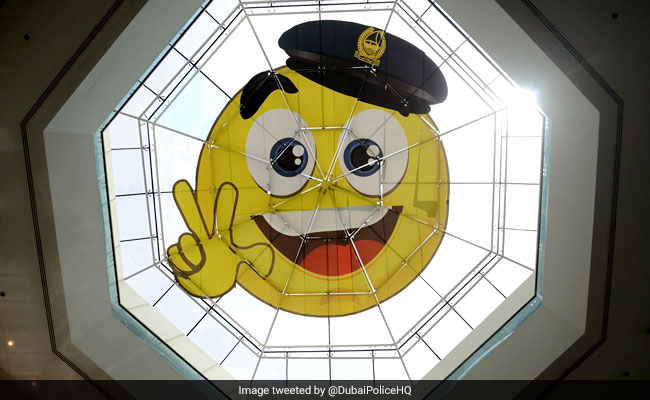 Dubai Police Install Giant Smiley Face On Station Roof In Bid To Promote 'Happy Vibes'