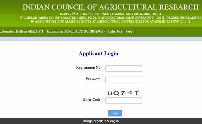 icar aieea ug pg exam 2017 results declared