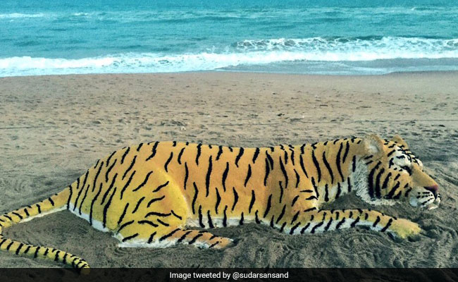 On International Tiger Day, Sudarsan Pattnaik's Sand Art Wins Social Media