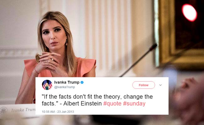 Ivanka Trump Misquotes Albert Einstein On Twitter, Mocked For It